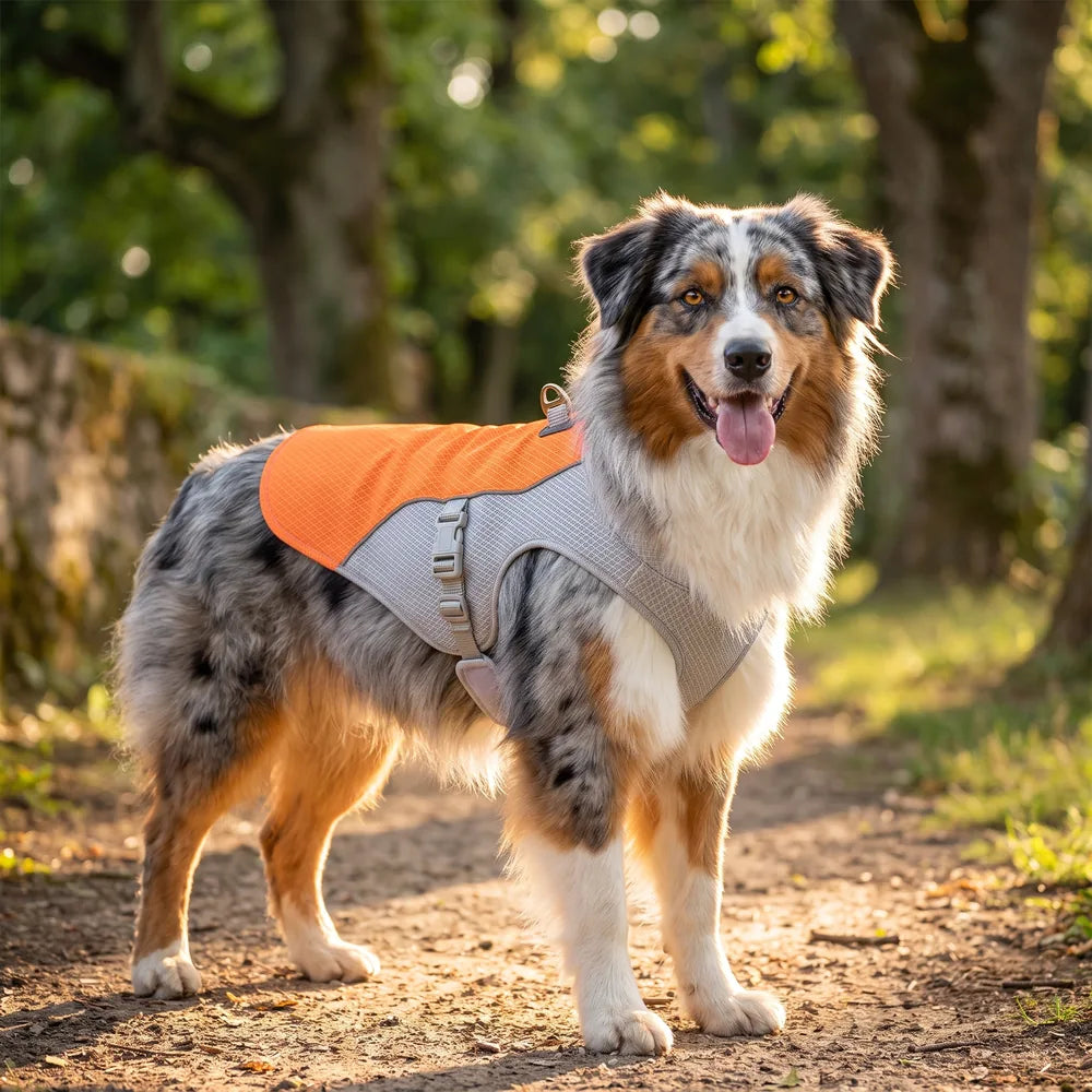 Gilet rafraîchissant pour chien sans gel