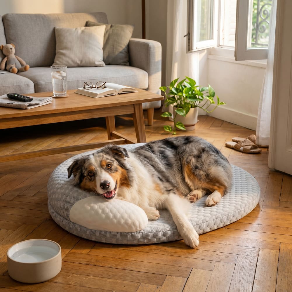 Matelas rafraîchissant pour chien sans gel